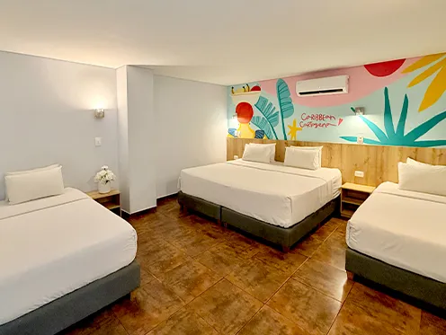 alojamiento en bocagrande cartagena para cuatro personas