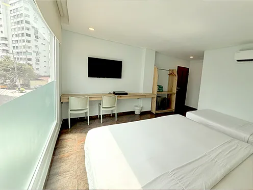 comodas habitacion para tres personas en bocagrande cartagena cerca a la playa