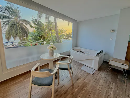 habitacion en bocagrande cartagena con jacuzzi para parejas