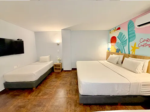 habitacion en bocagrande cartagena para cuatro personas