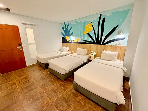 alojamiento para tres personas en bocagrande cartagena